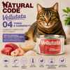 Natural Code 04 Vellutata Tonno e Gamberetti 85 g alimento umido complementare per gatti adulti senza glutine con ingredienti naturali