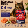 Natural Code C04 Salmone e Anatra alimento umido completo per gatti adulti bustina da 70 g con salmone, anatra e zucchine disponibile su Partenopet.