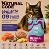 Natural Code C09 Salmone e Aringa alimento umido completo per gatti adulti 70 g con salmone, aringa e patate, ricco di Omega 3, grain free