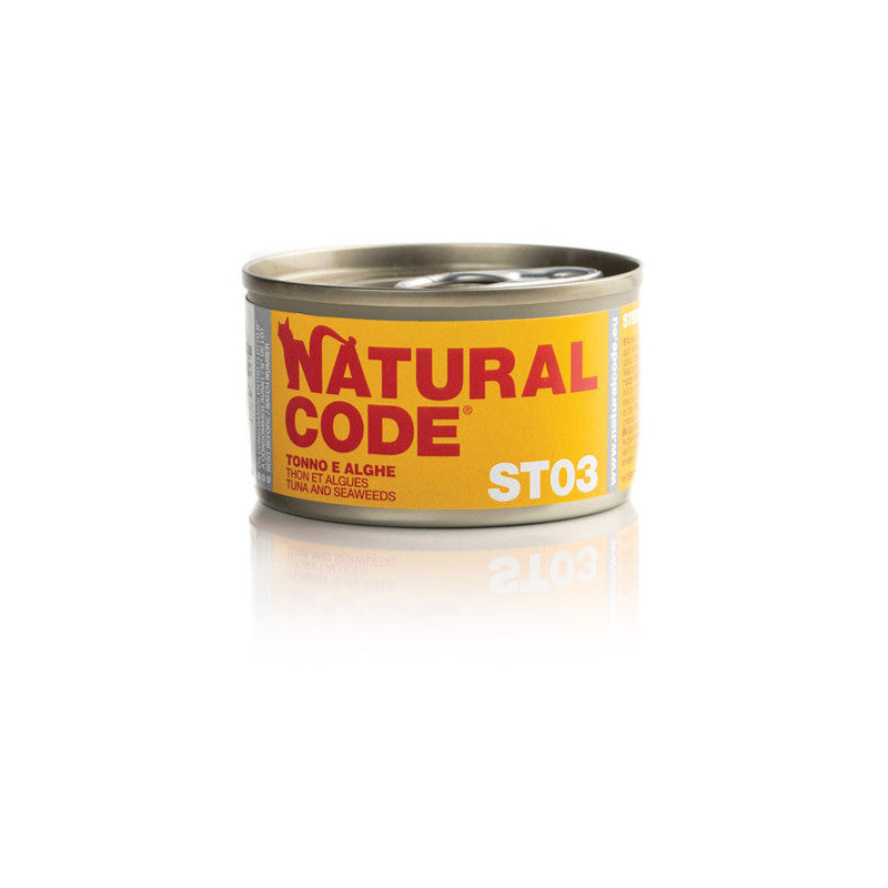 Natural Code ST03 Tonno e Alghe alimento umido per gatti sterilizzati con tonno, alghe marine e riso integrale