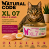 Natural Code XL07 Pollo e Uovo alimento complementare per gatti adulti lattina 170 g