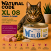 Natural Code XL08 Tonno e Olive alimento complementare per gatti adulti lattina 170 g