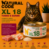 Natural Code XL18 Tonno e Surimi 170 g alimento complementare per gatti adulti in lattina disponibile su Partenopet.