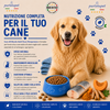 Sacco da 2kg crocchette Partenopet Adult All Breeds Pesce e Zucca, alimento monoproteico naturale per cani dal manto bianco, pressato a freddo, Made in Italy