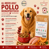 Sacco da 2kg crocchette Partenopet Adult All Breeds Pollo e Zucca, alimento naturale per cani pressato a freddo prodotto in Italia, monoproteico e senza conservanti.