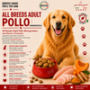 Sacco da 2kg crocchette Partenopet Adult All Breeds Pollo e Zucca, alimento naturale per cani pressato a freddo prodotto in Italia, monoproteico e senza conservanti.