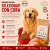 Sacco da 2kg crocchette Partenopet Adult All Breeds Pollo e Zucca, alimento naturale per cani pressato a freddo prodotto in Italia, monoproteico e senza conservanti.