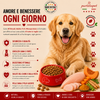 Sacco da 2kg crocchette Partenopet Adult All Breeds Pollo e Zucca, alimento naturale per cani pressato a freddo prodotto in Italia, monoproteico e senza conservanti.