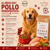 Sacco convenienza 12kg crocchette Partenopet Adult All Breeds Pollo e Zucca, alimento naturale monoproteico per cani pressato a freddo, Made in Italy senza conservanti.