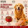 Sacco convenienza 12kg crocchette Partenopet Adult All Breeds Pollo e Zucca, alimento naturale monoproteico per cani pressato a freddo, Made in Italy senza conservanti.