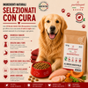Sacco convenienza 12kg crocchette Partenopet Adult All Breeds Pollo e Zucca, alimento naturale monoproteico per cani pressato a freddo, Made in Italy senza conservanti.