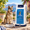 Cane adulto accanto al sacco Partenopet Dog Adult Maiale 20 kg