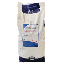 Sacco di crocchette per cani da 20 kg al pollo marca Partenopet
