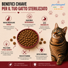Sacco da 10 kg crocchette Partenopet Adult Cat al maiale, alimento naturale per gatti adulti pressato a freddo prodotto in Italia, senza conservanti né coloranti.