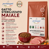 Sacco da 1,5 kg crocchette Partenopet Adult Cat al maiale, alimento naturale per gatti adulti pressato a freddo prodotto in Italia, senza conservanti né coloranti.