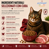 Sacco da 1,5 kg crocchette Partenopet Adult Cat al maiale, alimento naturale per gatti adulti pressato a freddo prodotto in Italia, senza conservanti né coloranti.