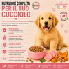 Sacco scorta 12kg crocchette Partenopet Puppy al Maiale, alimento monoproteico naturale per cuccioli pressato a freddo, prodotto in Italia con condroprotettori e zucca.