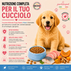 Sacco scorta 12kg crocchette Partenopet Puppy Maiale e Pesce per cuccioli, alimento naturale pressato a freddo prodotto in Italia, con glucosamina e condroitina per lo sviluppo delle articolazioni.