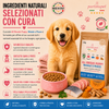Sacco da 2kg di crocchette Partenopet Puppy Maiale e Pesce per cuccioli, alimento naturale pressato a freddo prodotto in Italia, con glucosamina e condroitina per le articolazioni.