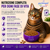 Sacco da 1,5kg di crocchette Partenopet Sterilised Cat Light al maiale per gatti sterilizzati, alimento naturale pressato a freddo prodotto in Italia, senza conservanti né coloranti.