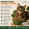 Busta di crocchette al pesce per gatti sterilizzati pressate a freddo senza conservanti e coloranti marca Partenopet da 1,5 kg