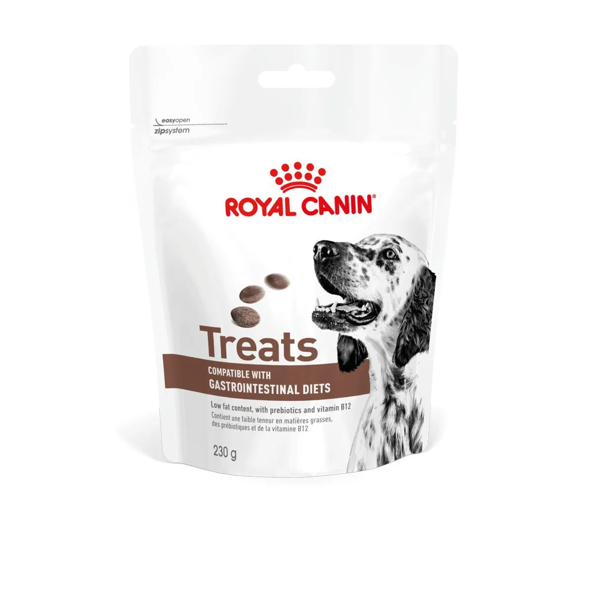 Busta di snack per cani con problemi gastrici Royal Canin Treats Gastrointestinal 230 g