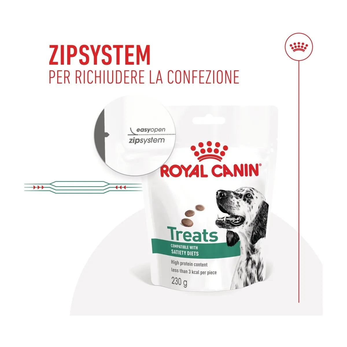 Snack per cani a basso contenuto calorico Royal Canin Treats Satiety da 230 g