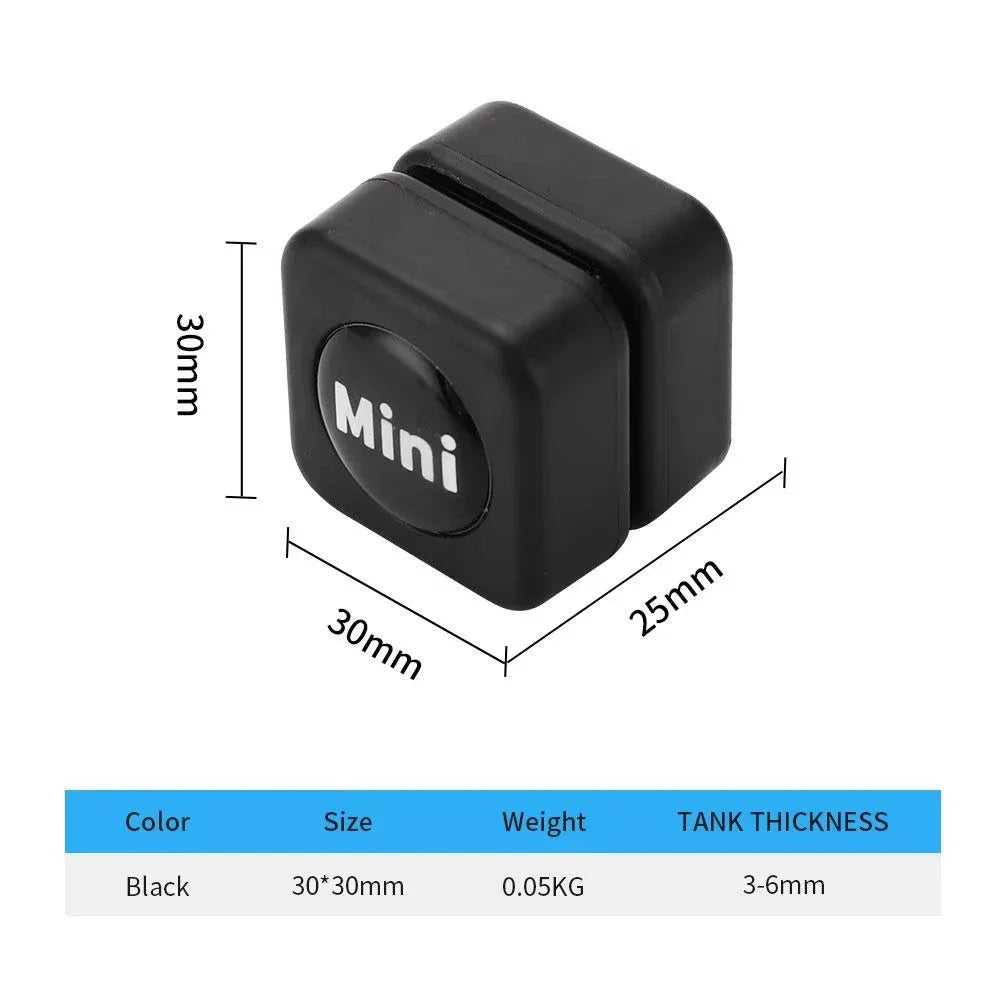 Mini Spazzola Magnetica per Acquario | Pulitore Vetri Antigraffio | Nero - Partenopet