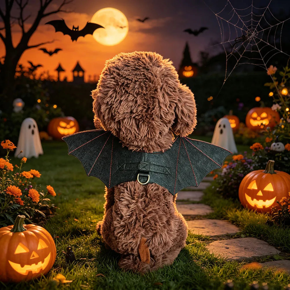 Ali da Pipistrello per Cani Halloween – Costume Regolabile per Cani di Piccola Taglia