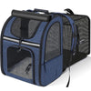 Zaino Trasportino Espandibile per Gatti e Cani di Piccola Taglia | Trasportino con Rete Traspirante, Parasole e Tasche Porta Accessori