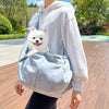 Marsupio per Cani e Gatti fino a 7,5 kg | Borsa a Tracolla Traspirante per Viaggio e Passeggiate | Trasportino Morbido e Sicuro per Cani di Piccola Taglia e Gatti - Partenopet