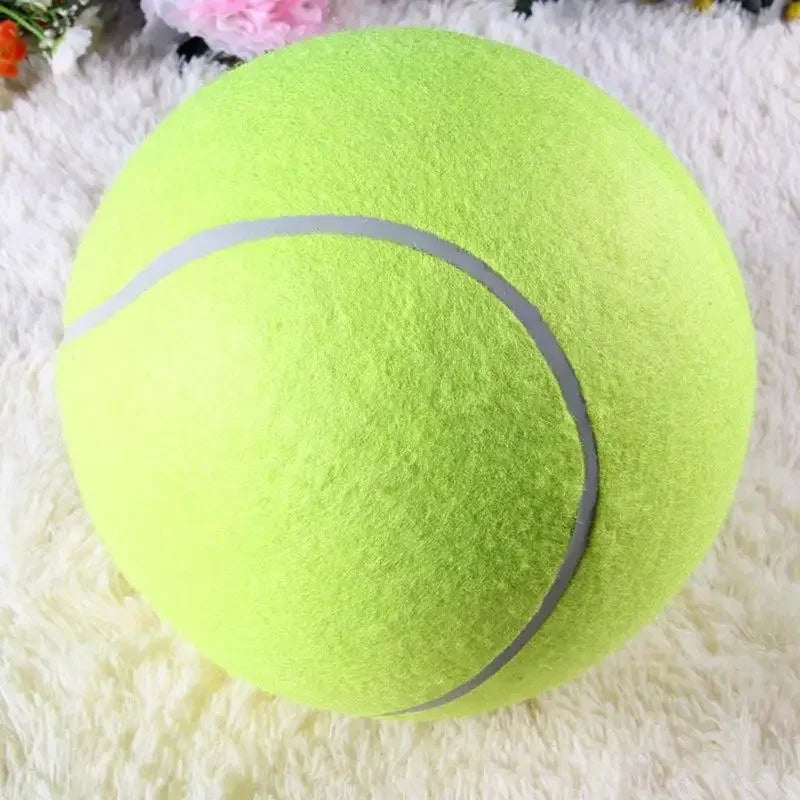 Palla da Tennis Gigante per Cani 18/20,5/24 cm – Gioco Resistente per Cani di Taglia Media e Grande