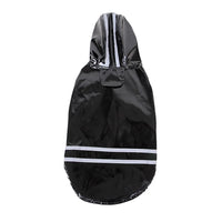 Impermeabile per Cani con Cappuccio e Dettagli Riflettenti | S-XL – Black