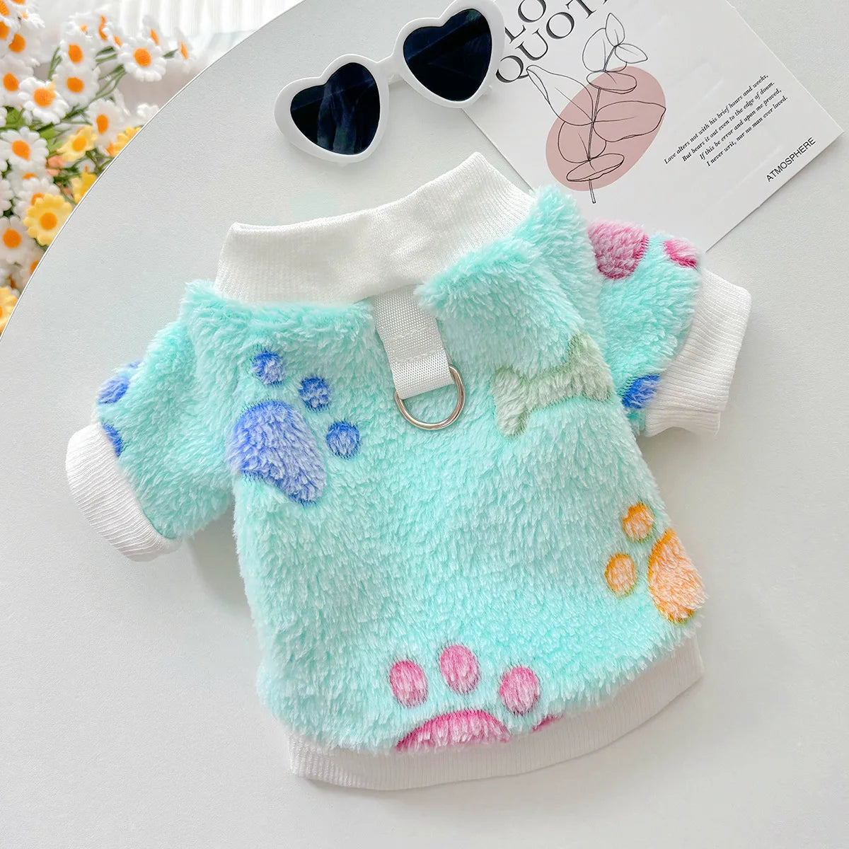 Giacca Invernale Super Morbida per Cani con Stampa Cuori | XS-XL