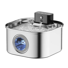 Fontanella Wireless per Gatti 3,2L in Acciaio Inox 304 con Sensore e Filtro – Charging Induction 1