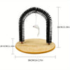 Spazzola ad Arco per Gatti con Tiragraffi e Topolino | Cat Arch Self Grooming & Massage Toy