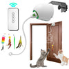 Giocattolo Interattivo Elettrico per Gatti con Piume | Cat Teaser Automatico da Appendere - Partenopet