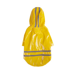 Impermeabile per Cani con Cappuccio e Dettagli Riflettenti | S-XL – Yellow