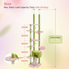 Tiragraffi Albero per Gatti da Pavimento a Soffitto | Cat Tree Regolabile con Cuccia, Amaca e Pali in Sisal