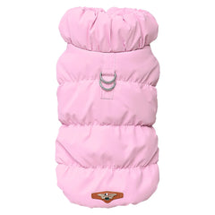 Giubbotto Imbottito per Cani – Gilet Invernale Caldo con Collo Alto – Taglie XS-2XL – Pink
