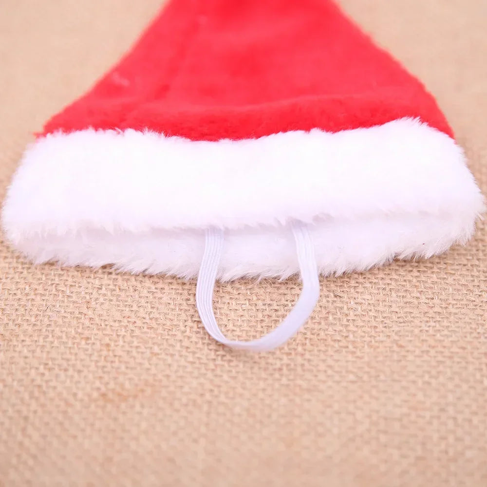 Cappellino di Natale per Cani e Gatti – Cappello Babbo Natale per Cuccioli – Costume Natalizio Accessorio Feste Capodanno