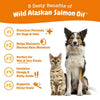 Olio Omega-3 di Salmone e Pollock dell’Alaska per Cani e Gatti 251 ml – EPA e DHA
