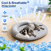 Cooling Dog Bed Oval – Cuccia Refrigerante Ovale per Cani e Gatti, Letto Rinfrescante ad Alta Dissipazione di Calore con Cuscino Ergonomico e Fodera Lavabile