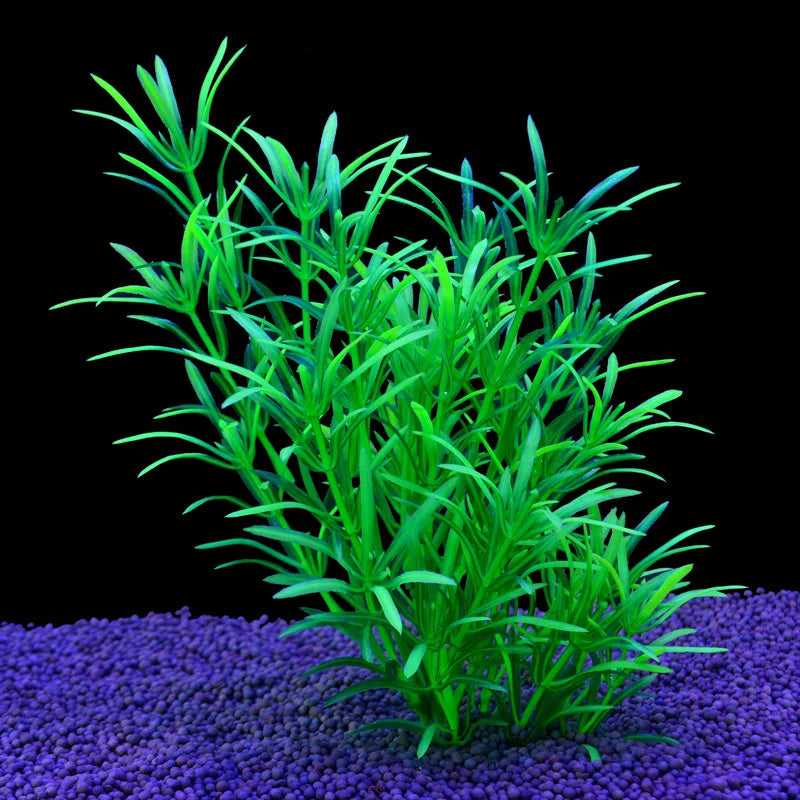 Pianta Artificiale per Acquario – Decorazione Realistica in Plastica – Erba Acquatica Subacquea per Allestimento Vasca Pesci