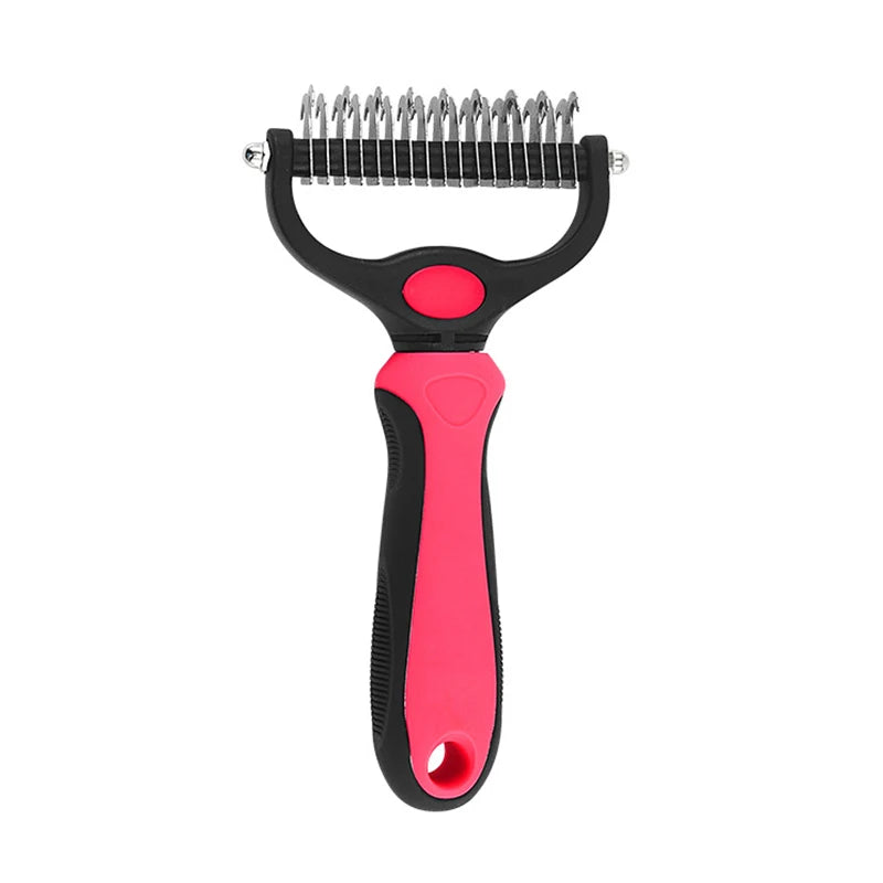 Spazzola Sottopelo Professionale per Cani e Gatti – Pettine Taglianodi e Strumento Deshedding per Rimozione del Pelo Morto