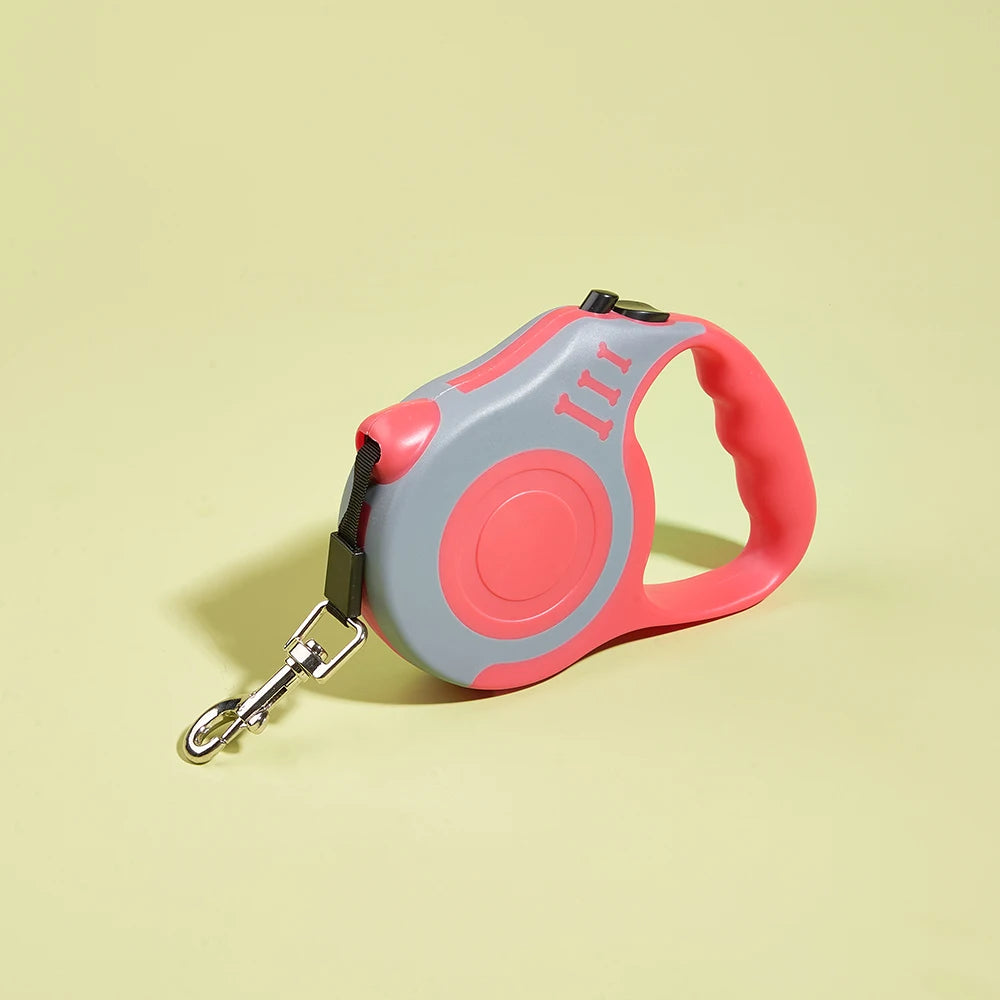 Guinzaglio Retrattile per Cani 3 m o 5 m – Automatico con Blocco e Maniglia Ergonomica