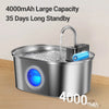 Fontanella Automatica per Cani e Gatti 3,2L in Acciaio Inox 304 con Sensore Intelligente, Batteria 4000 mAh e Tripla Modalità di Erogazione