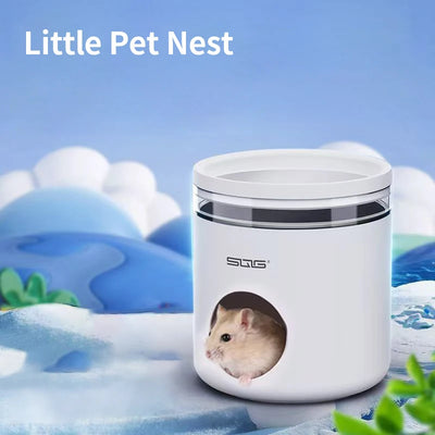 Casetta Refrigerante per Criceti e Piccoli Roditori | Rifugio Estivo con Piastra in Acciaio Inox - Partenopet