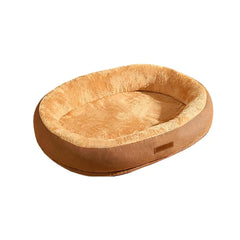 Cuccia Divano per Cani e Gatti 50×40 cm – Letto Morbido Invernale in Peluche con Bordi Rialzati – Green