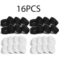 Filtri di Ricambio per Fontanella Gatti – Carbone Attivo e Spugna Prefiltro – Set 12/16/32 – 16 PCS